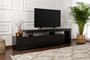 Hanah Home Beliz - Soporte de TV Madera Negro